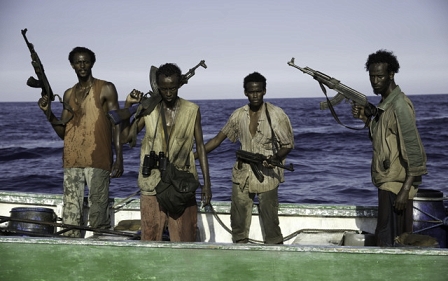 Somalische Piraten im FIlm "Captain Phillips"